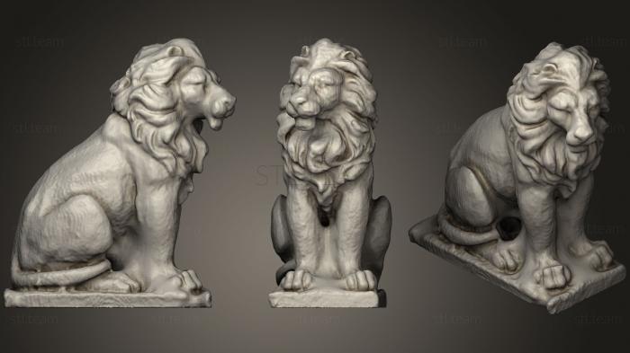 Статуэтки львы тигры сфинксы Статуя льва